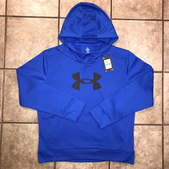 Women's Under Armour Big Logo Lightweight Fleece Pullover Hoodie-Size L (1379611 - Picture 1 of 7